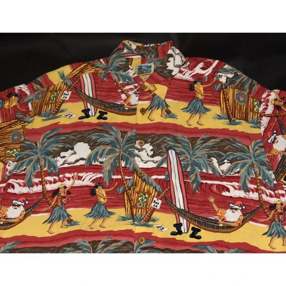 Ron Anderson Collection by Kahala Men's Button‎ Up Hawaiian Rayon Shirt Size XL